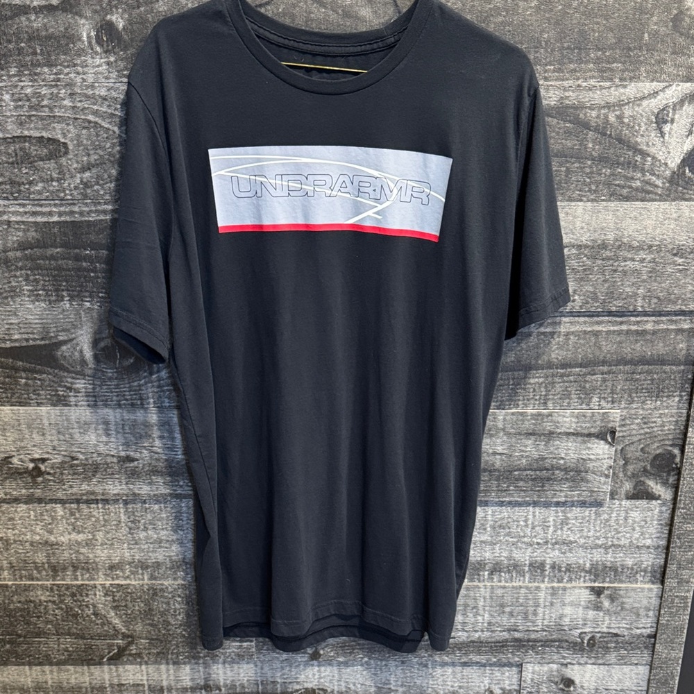 Under Armour Men's Dark Gray Tee with Logo